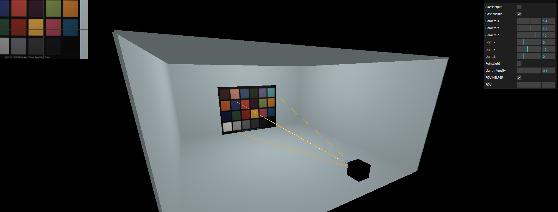 Interactive preview camera
